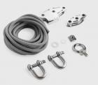 Kit de tension pour mât de voile d'ombrage rond 5 points