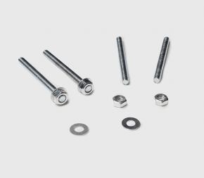 Jeu de 4 tiges filetées M12 13cm pour fixation au sol de mât pour voile d'ombrage