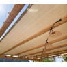 Toile d'ombrage pergola perméable - Sur mesure
