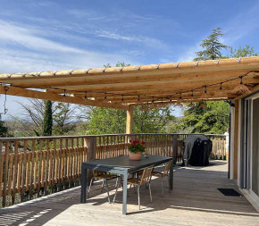 Toile d'ombrage pergola 5x4 m perméable lin