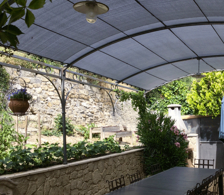 Toile perméable anthracite 3.55 x 1.20m