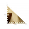 Toile imperméable triangle à angle droit Beige 3.05 x 2.05m