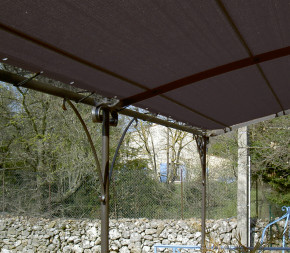 Toile Imperméable anthracite 3.10 x 1.75m