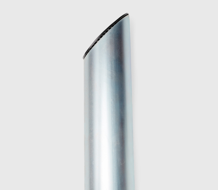 Mât de voile d'ombrage couleur acier