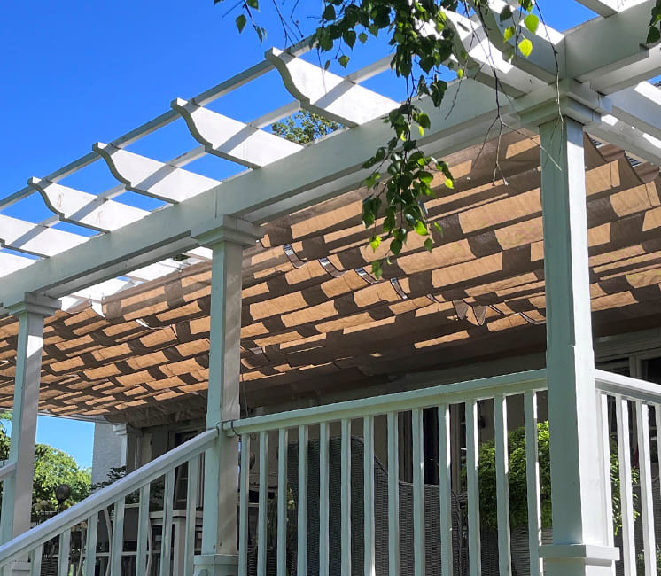 store pergola coulissant lin