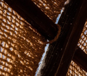 fibre de coco toile d'ombrage fixation