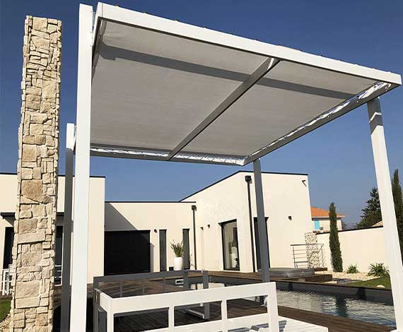 Filet d ombrage pour pergola