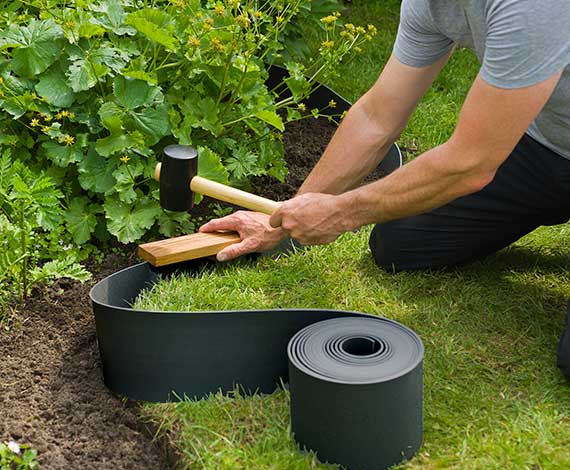 Bordures de jardin et bassin