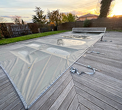 bache hiver piscine