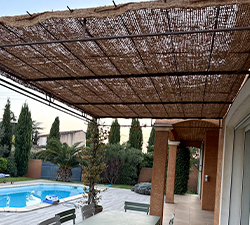 toile d'ombrage en coco