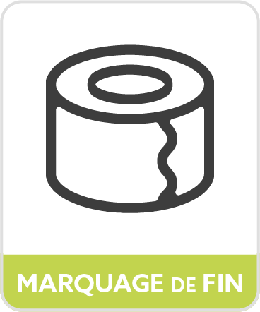 marquage fin de rouleau