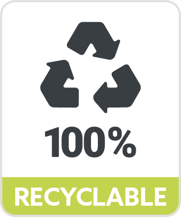 100% recyclable